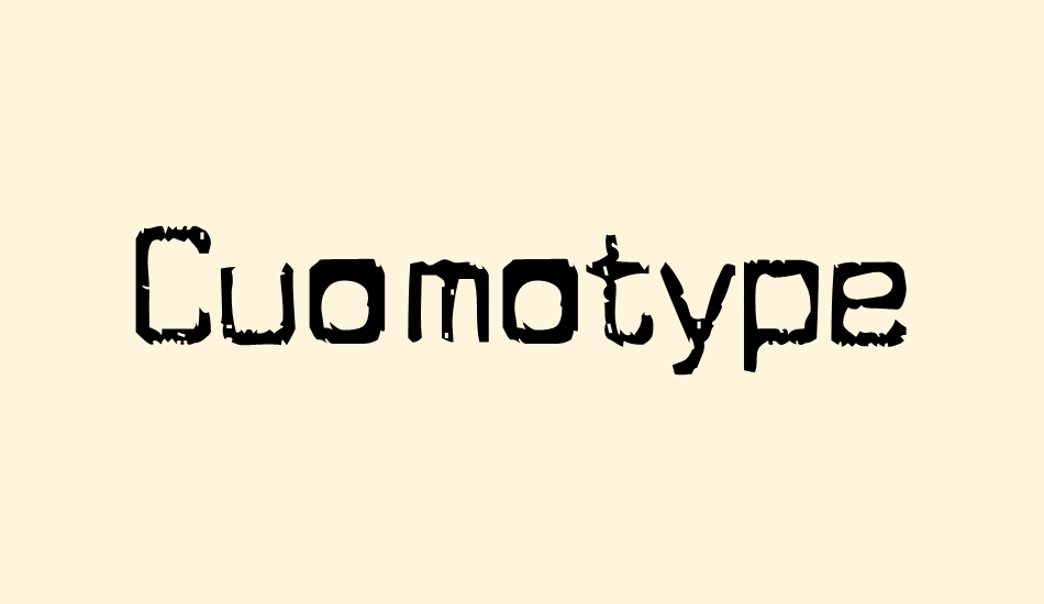 cuomotype font big