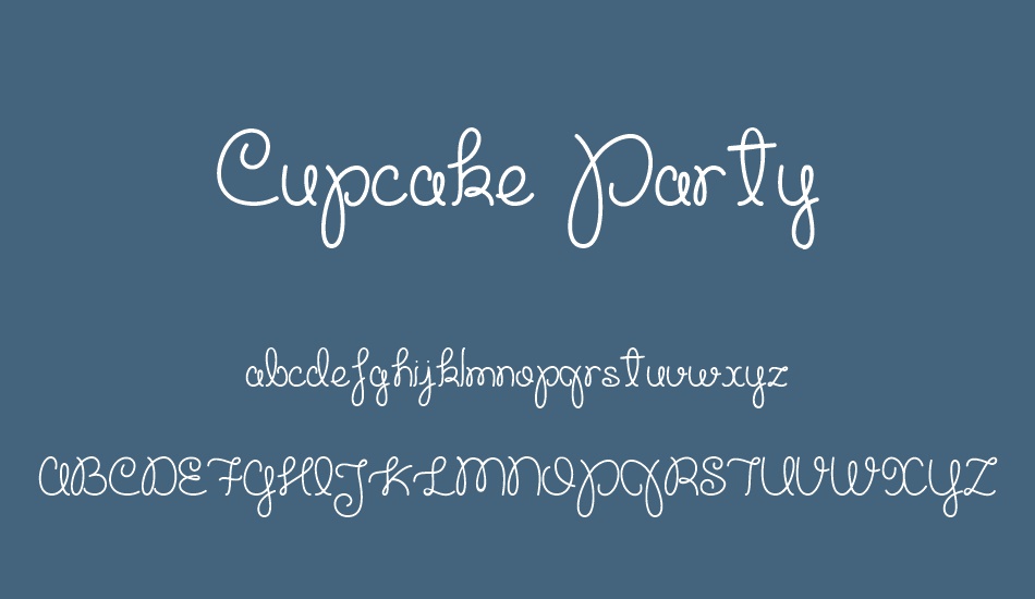 cupcake-party-demo font