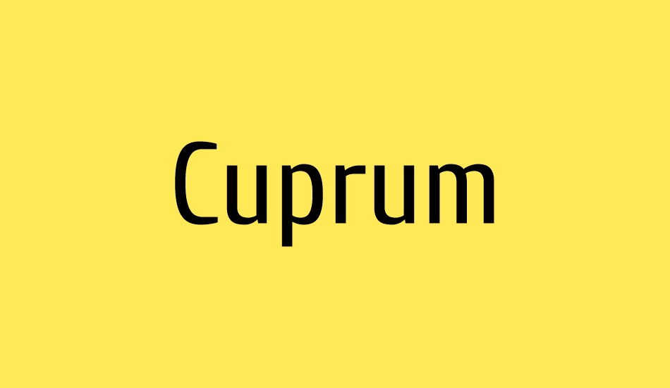 cuprum font big