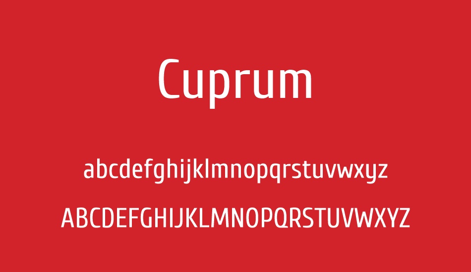 cuprum font