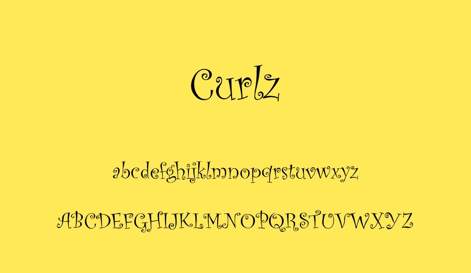 curlz font