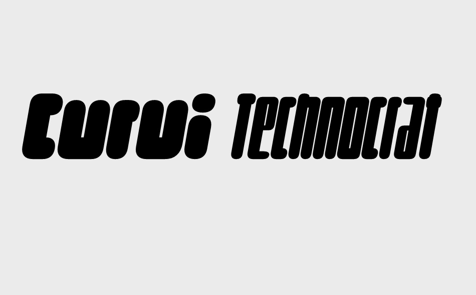 Curvi Technocrat font big