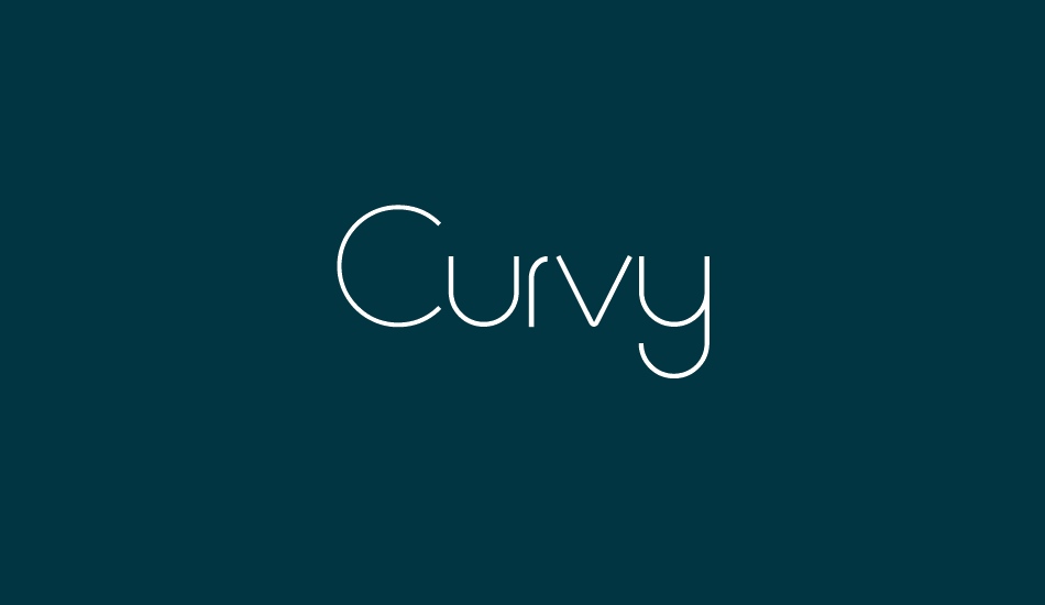 curvy font big