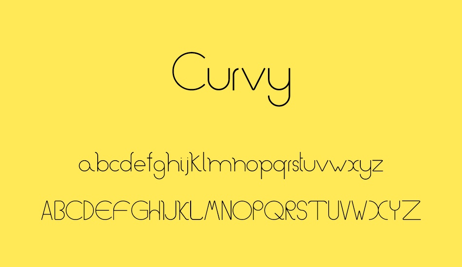 curvy font