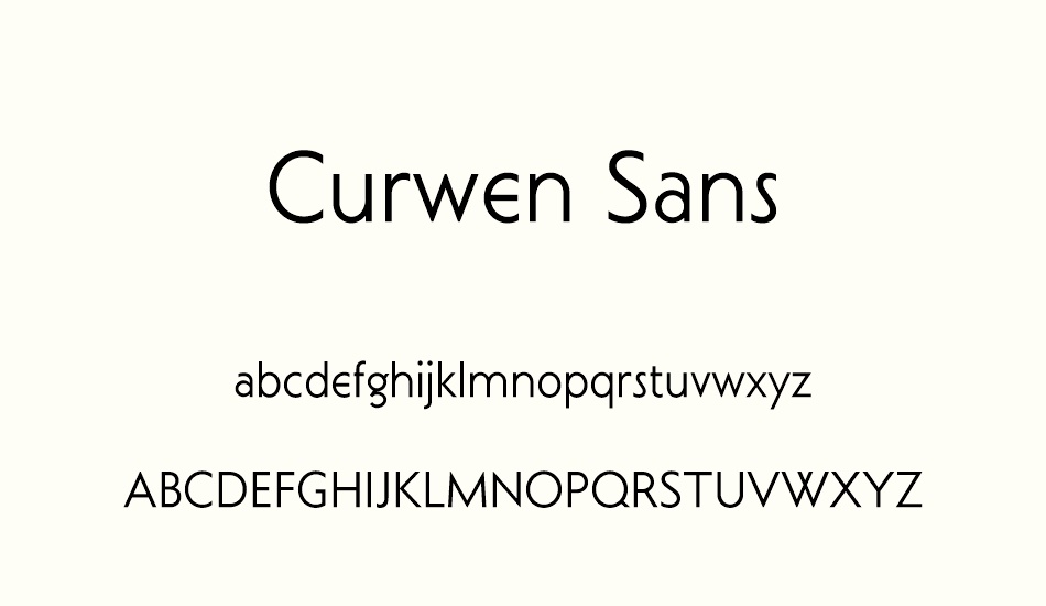 curwen-sans font