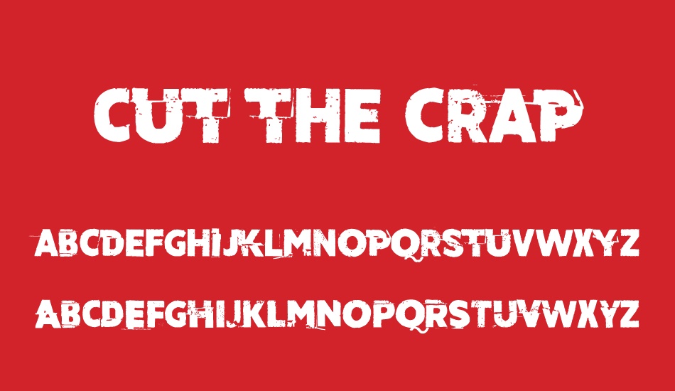 cut-the-crap font