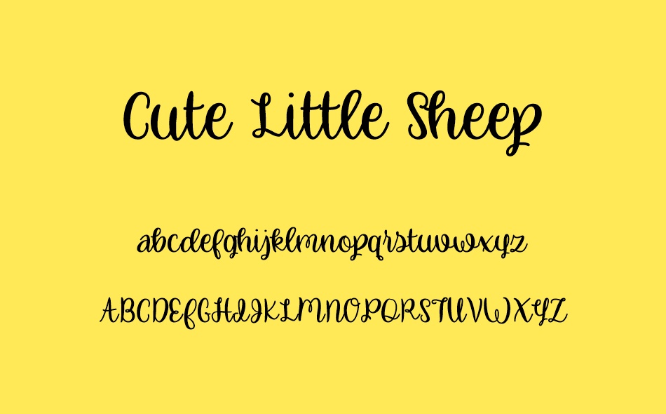 Cute Little Sheep font