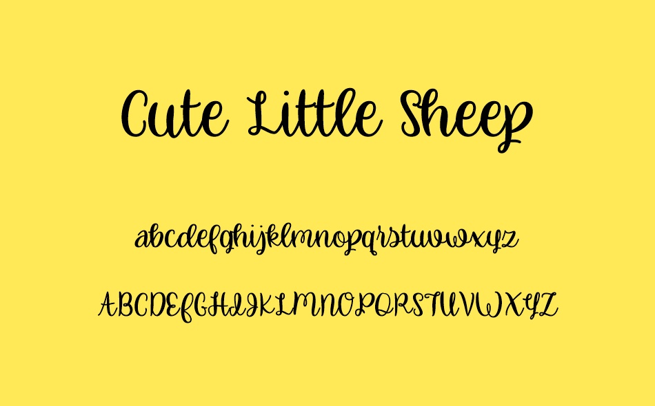 Cute Little Sheep font
