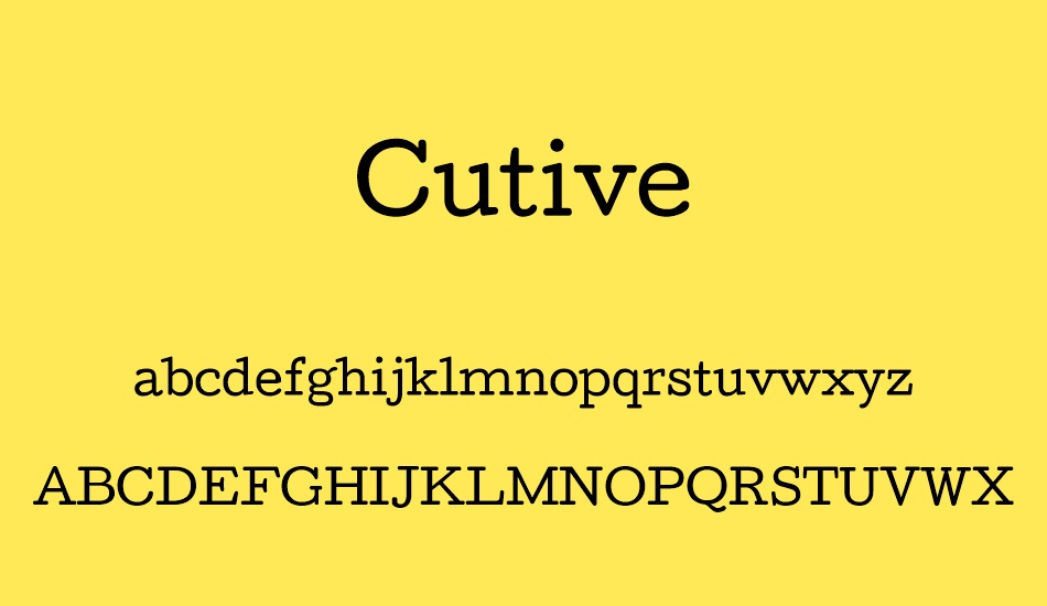 cutive font