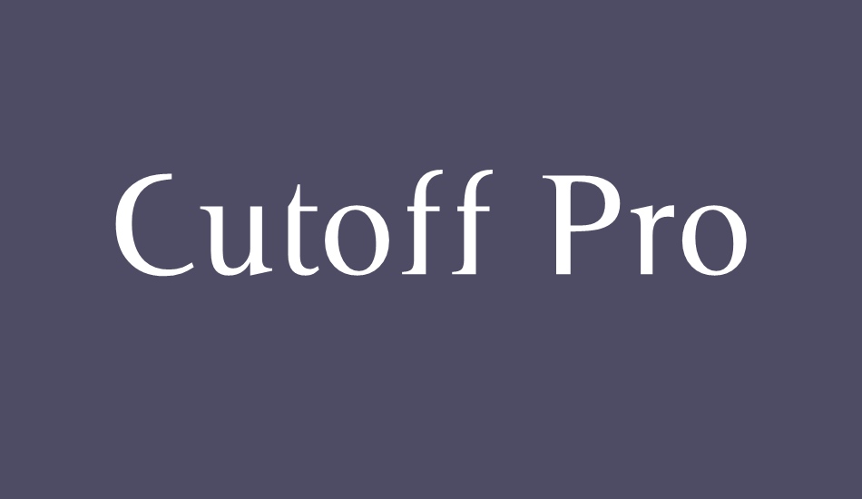 cutoff-pro font big