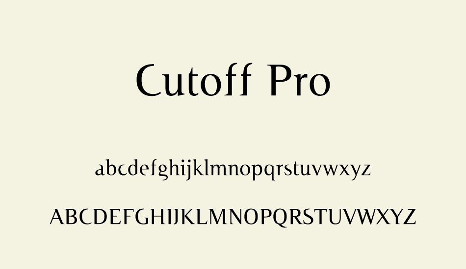 cutoff-pro font