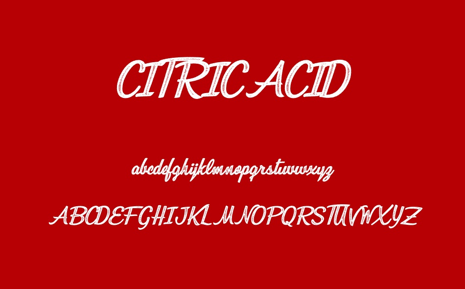 Citricacid font