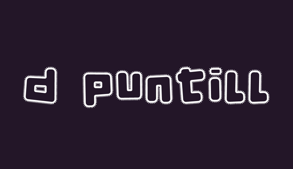 d-puntillas-a-lace font big