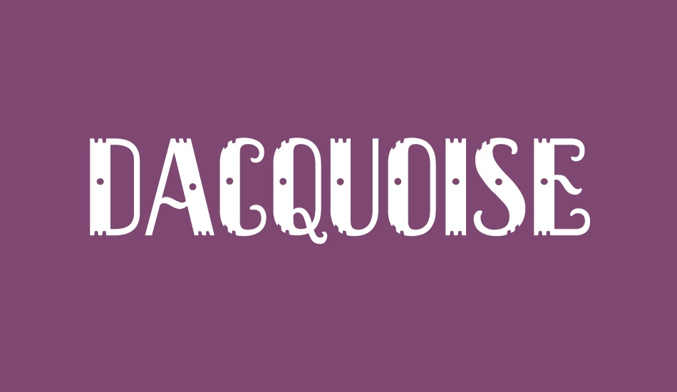 dacquoise font big