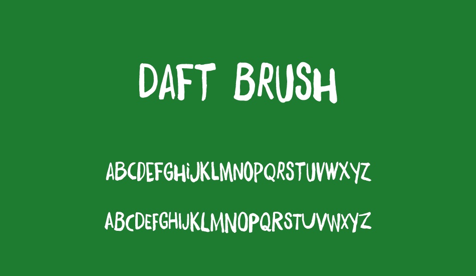 daft-brush font