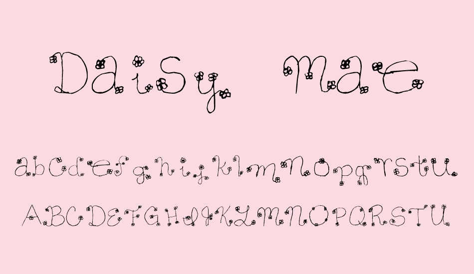 daisy-mae font