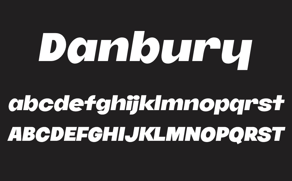 Danbury font