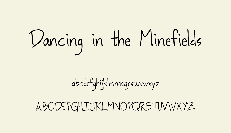 dancing-in-the-minefields font