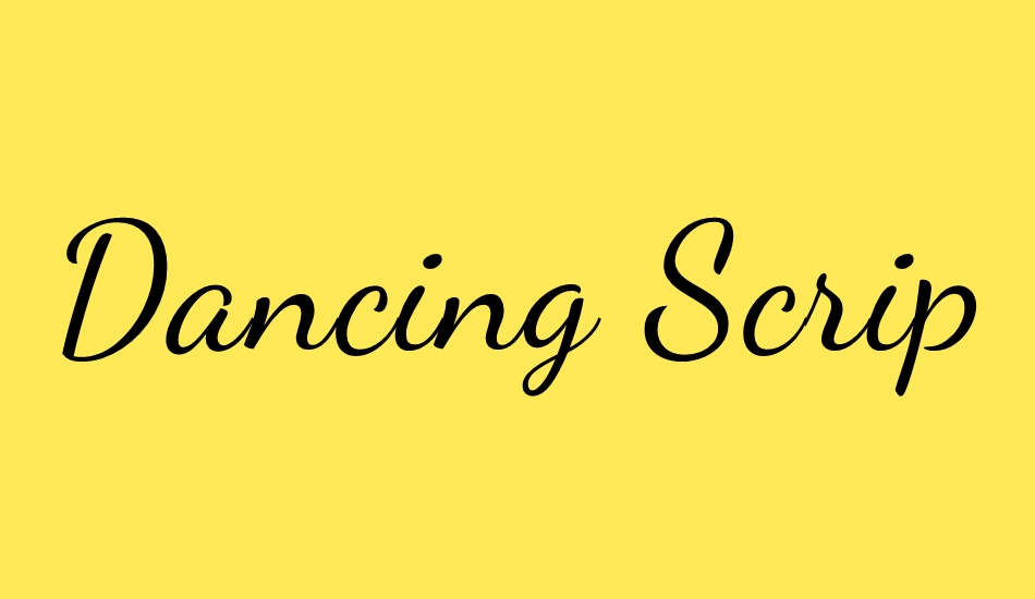 dancing-script font big