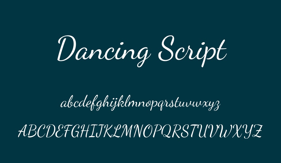 dancing-script font