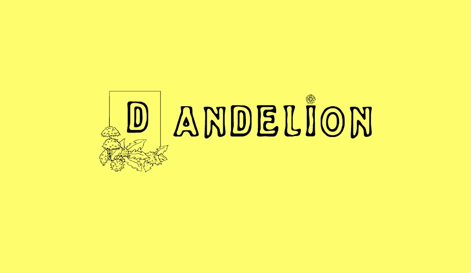 dandelion font big