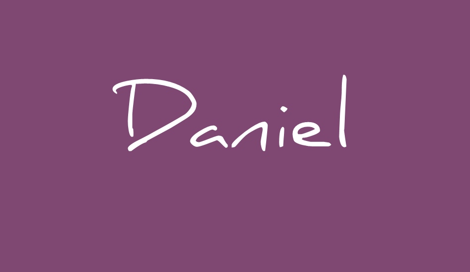 daniel font big