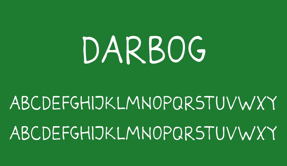 darbog font