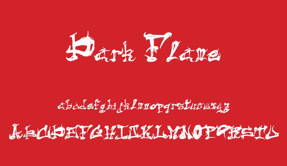 dark-flame font