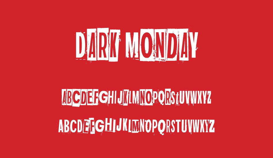 dark-monday font
