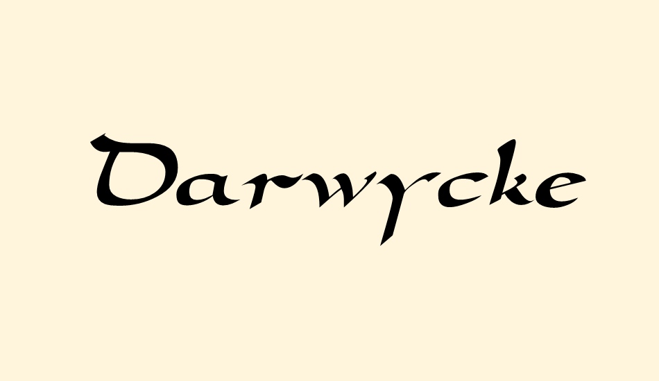 darwycke font big