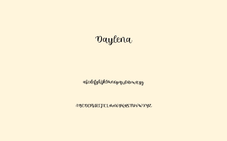 Daylena font