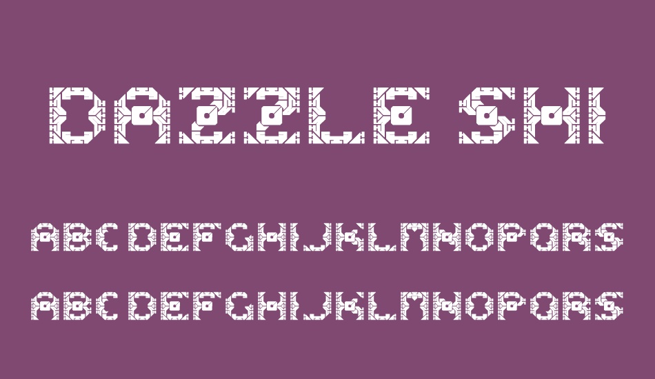 dazzle-ships font