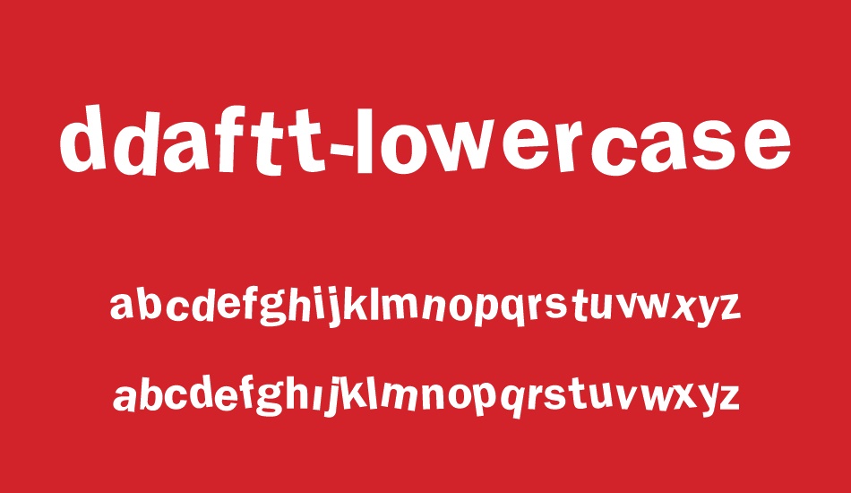 ddaftt-lowercase font