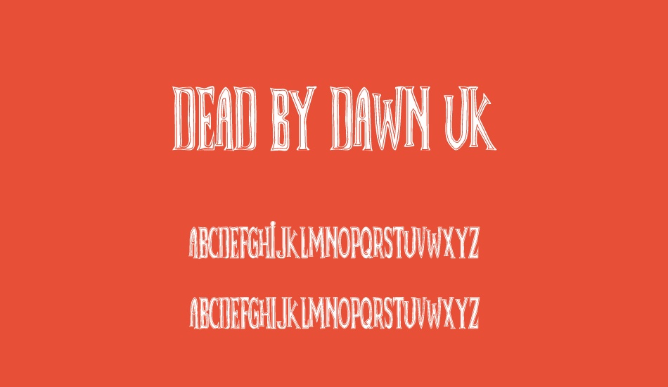 dead-by-dawn-uk font