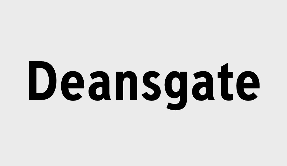 deansgate-condensed font big