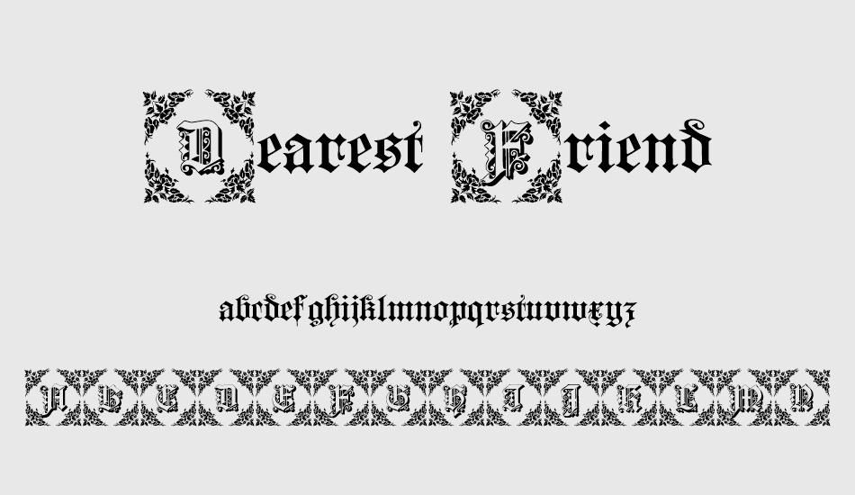 dearest-friend font