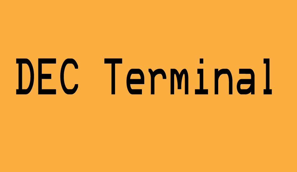 dec-terminal-modern font big