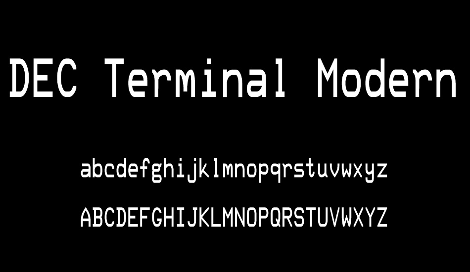 dec-terminal-modern font
