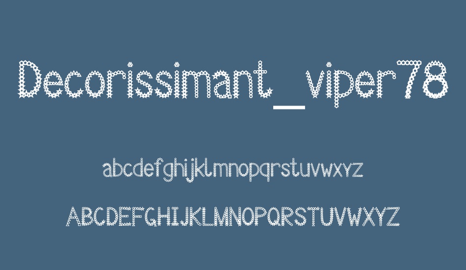 decorissimant-viper78 font