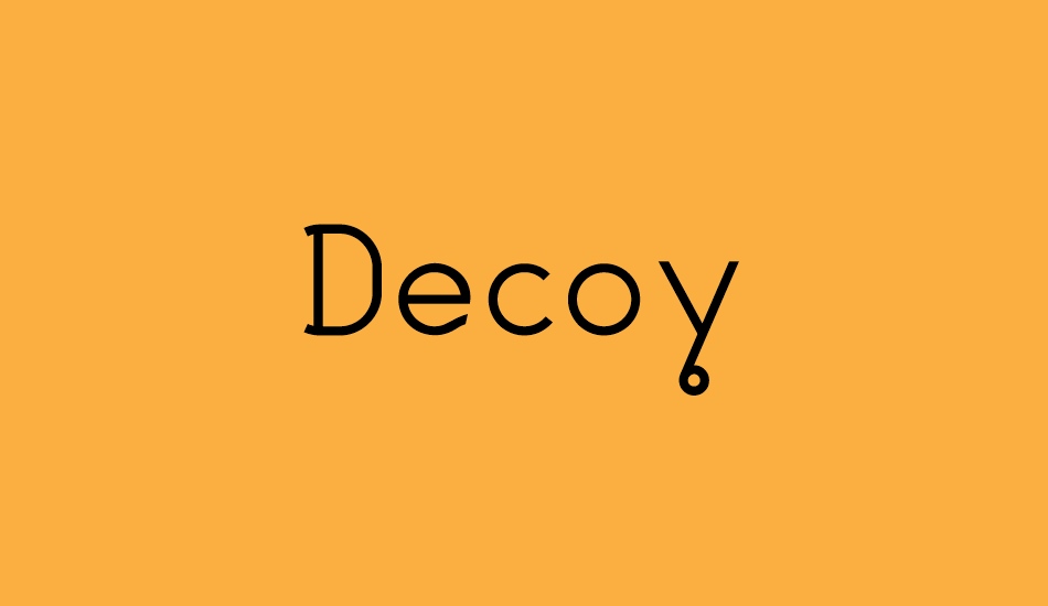 decoy font big