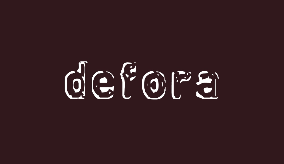 defora font big