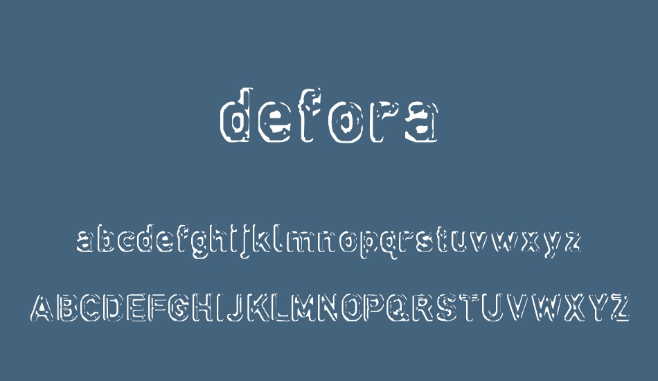 defora font