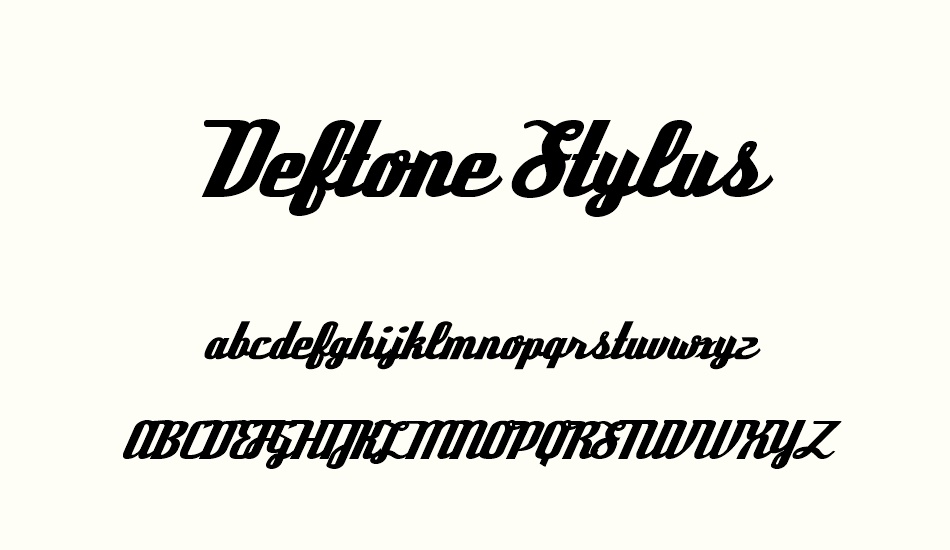 deftone-stylus font