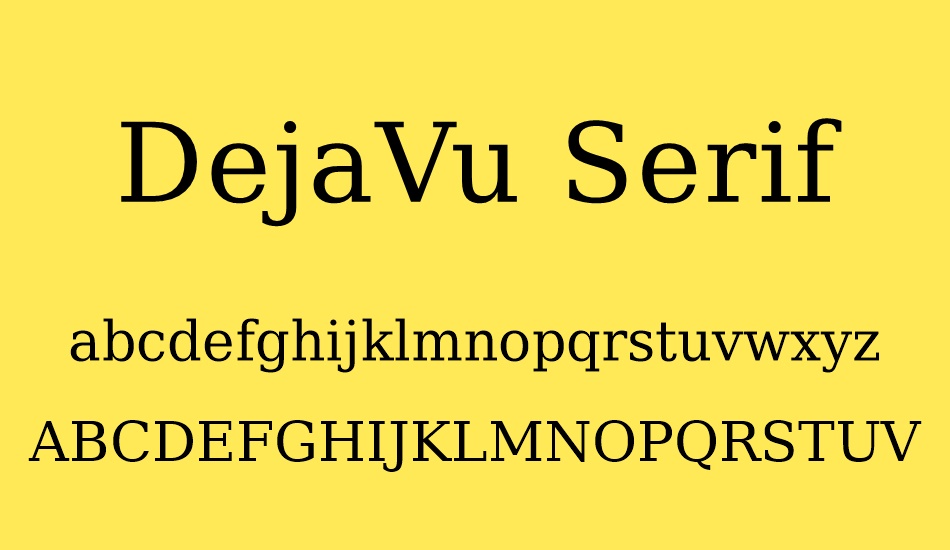 dejavu-serif font