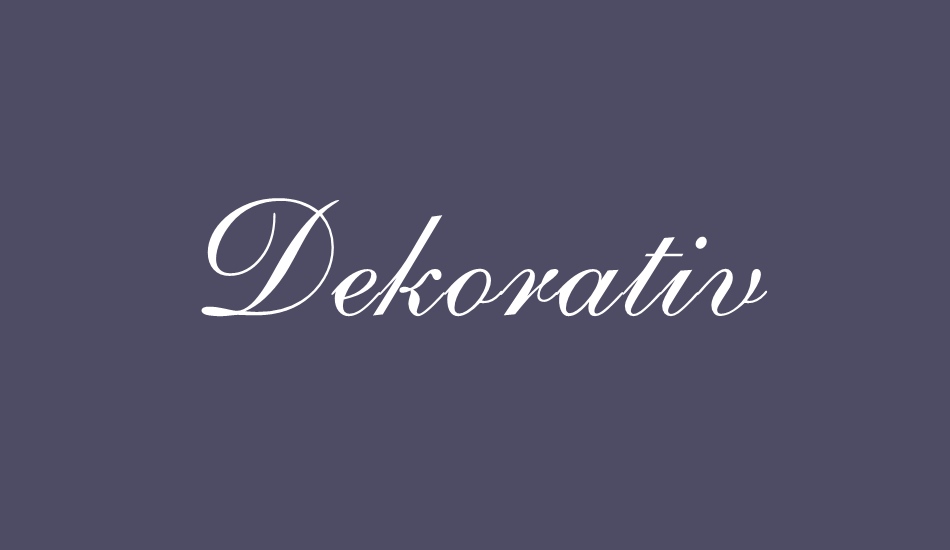 dekorativ font big