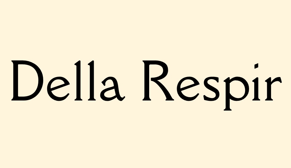 della-respira font big