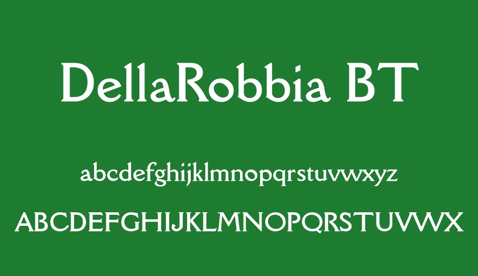 dellarobbia-bt font