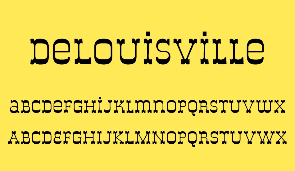 delouisville font
