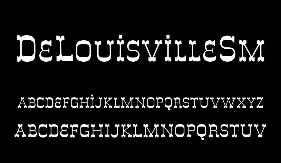 delouisvillesmallcaps font