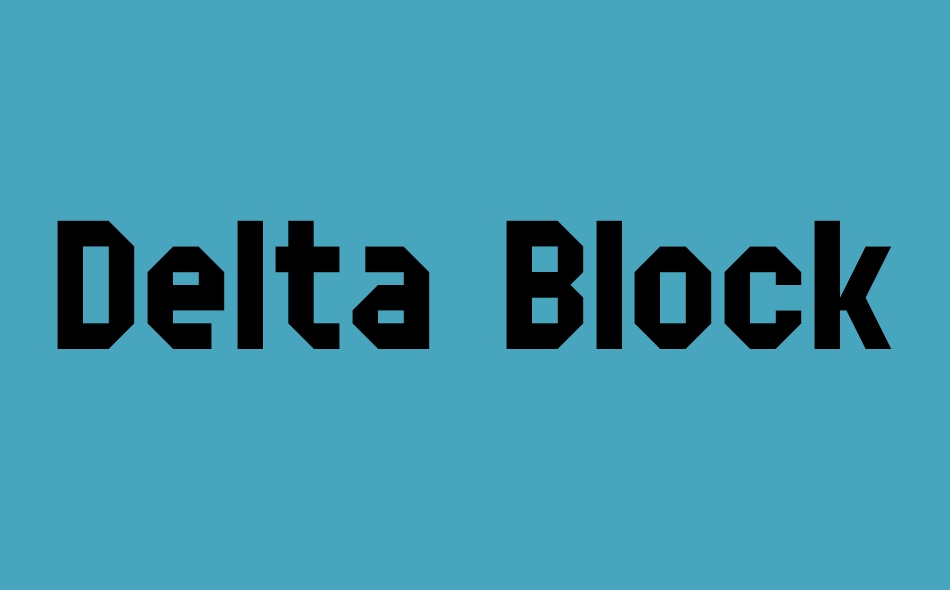 Delta Block font big